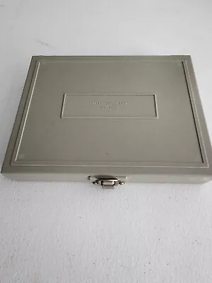 Microscope Slide Box  Gray Case Storage Holds 100 Slides (hs) • $10