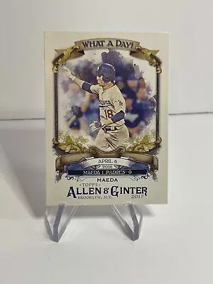 Topps 2017 Allen & Ginter What A Day! #WAD-23 Kenta Maeda Los Angeles Dodgers • $1.63