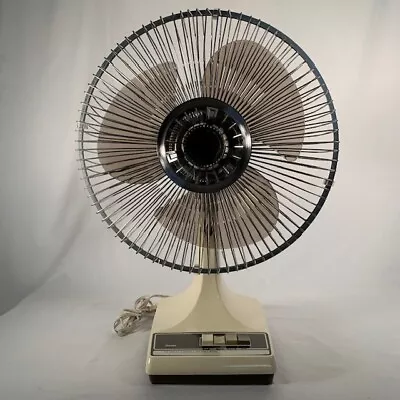 Vintage Sears 12 Inch 3 Speed Oscillating Fan. Works Great! • $42.99