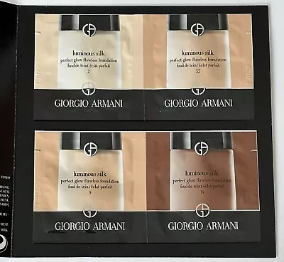 Giorgio Armani Luminous Silk Perfect Glow Flawless Foundation 4 Shades Tester • $15.49