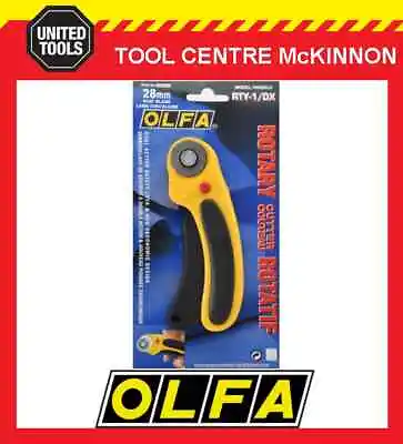 OLFA RTY-1/DX 28mm ROTARY CUTTER SEWING & QUILTING CRAFT CUTTER – MADE IN JAPAN • £26.55