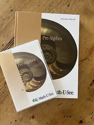 Math•U•See Pre-Algebra Teachers Manual DVD’s • $41.99