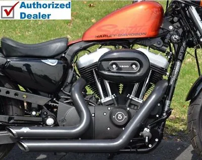 Vance & Hines Black Staggered Shortshots Exhaust Pipes Harley Sportster XL 04-13 • $599.99