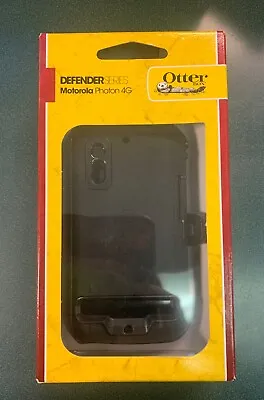 Authentic Otter Box Defender Series For Motorola Photon 4G Phone Case Black • $9.99