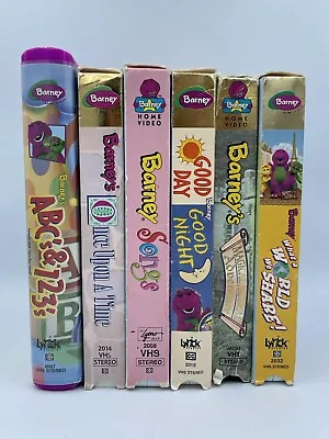$39.99 • Buy Barney VHS Lot Video Once Upon A Time Magical Musical Adventure World We Share