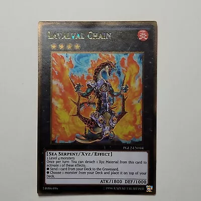 Yugioh TVG - Lavalval Chain - PGL2-EN044 - NM/M - Unlimited - Gold Rare - XYZ • $5.38