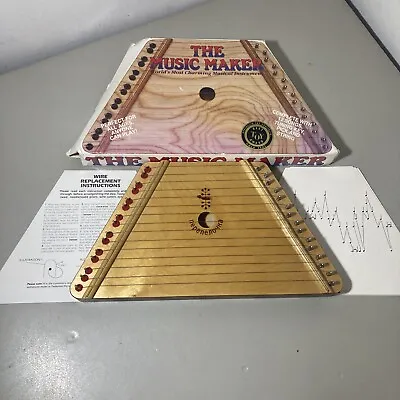 Vintage Nepenenoyka The Music Maker Lap Harp Musical Instrument With 12 Songs • $18.99