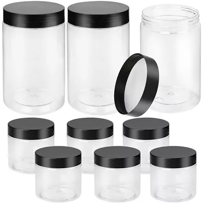 27oz+8oz Clear Plastic Jars Containers Empty Slime Storage For Kitchen Household • $11.99