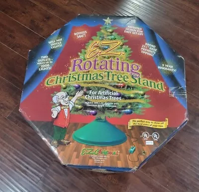 EZ ROTATING CHRISTMAS TREE STAND ROTATES SPINS 360  Vintage • $129.47