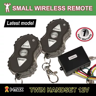 Mini 12V Winch Wireless Remote Set Controller Keyring ATV 4WD 4x4 Suit Solenoid • $32.99