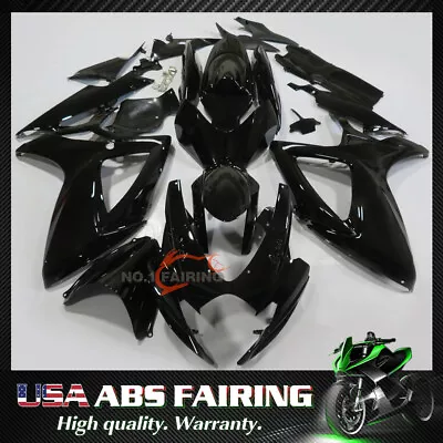 New Fairing For Suzuki GSXR 600 GSXR 750 K6 2006-2007 Gloss Black Injection Mold • $334.95