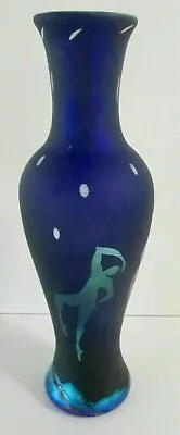 Okra Glass ~ Moondance Vase ~ Approx. 12.5  In Height ~ Signed • £225