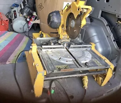 £250 • Buy DEWALT DW 742 FLIP TABLE SAW / CHOP SAW 110V With BLADE