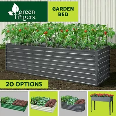 Garden Bed Greenfingers Beds Pots Galvanised Steel Raised Planter Square X1/X2 • $44.72