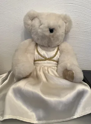 Vermont Teddy Bear Co. Angel Jointed Blue Eyes No Halo Or Wings • $24