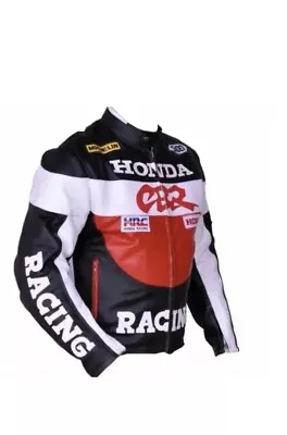 Honda CBR Leather Motorbike Jacket Motorcycle Racing MotoGP Cruise LeatherJacket • $150