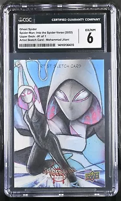 Marvel Sketch Card Artist Proof 1/1 - Ghost-Spider - Mohammad Jilani - CGC 6 • $299.99