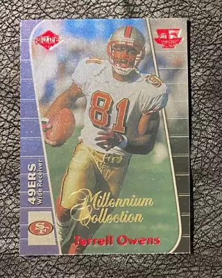 1999 Collector's Edge Millennium Collection Triumph Red Card Terrell Owens T51 • $0.99