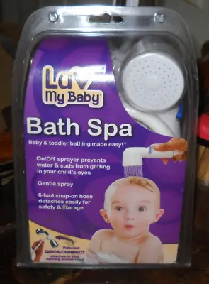 Luv My Baby Bath Spa Baby Toddler Bathing Easy Gentle Spray Idea Factory Nib • $14.79