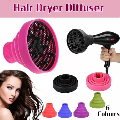 Silicone NEW Hair Dryer Universal Travel Professional Salon Foldable Diffuser AU • $11.67