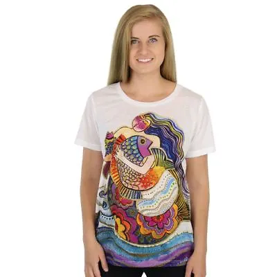 Laurel Burch Tee Shirt  Daughter Mikayla Mermaid  Med-XXL 100% Polyester • $19.99