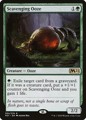 MTG Core 2021 R Scavenging Ooze #204 • $0.99