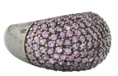 Matthew Campbell Laurenza MCL Ring Sapphire Lavender Pink 925 Sterling Sz 7 • $499.98