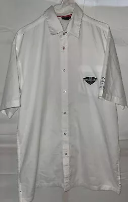 McLAREN MERCEDES Formula One Button Down Shirt Employee Uniform XL Short Sleeve • $59.99