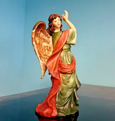 O’Well Angel Porcelain Figurine 11” Praising Music 1990's VTG • $16