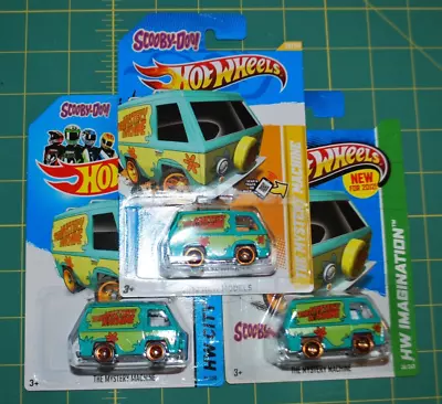 Hot Wheels Scooby-Doo The Mystery Machine Lot Of 3 Years 2012 2013 2014 1/64 • $17.99