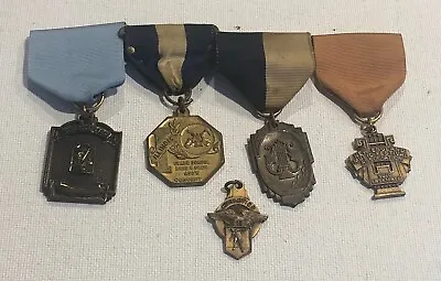 Lot Of 5 Vintage School Awards Medals Band Music Science Fair Athletics Choir • $4.99