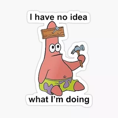 £3.83 • Buy Patrick Star Hammer Decal SpongeBob SquarePants Fun Sticker 