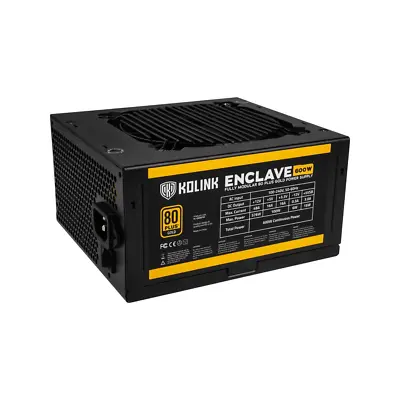 Kolink Enclave 600W 80 Plus Gold Modular Power Supply • £114.99