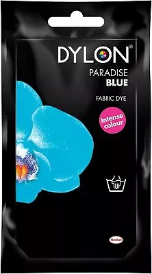 DYLON Hand Dye Fabric Dye Sachet For 50 G (Pack Of 1) Paradise Blue  • £3.88