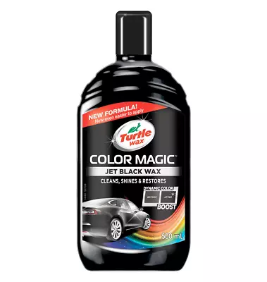 Turtle Wax Colour Magic Jet Black Car Polish 500ml • $19.95