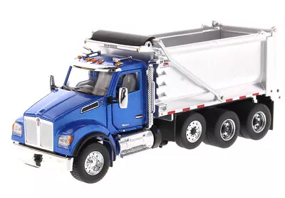 Kenworth T880 SF Ox Stampeded Dump Truck Blue 1/50 DIECAST MASTERS 71078 • $79.99