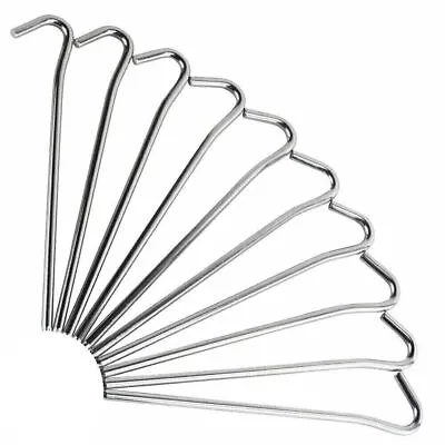 £0.99 • Buy 10/20/50/100 Heavy Duty Galvanised Steel Tent Pegs Metal Camping Ground Sheet