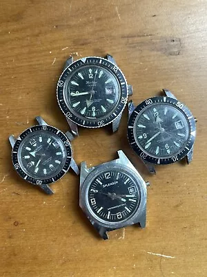 Vintage Skin Diver Watch Lot For Parts And Repair Estate Broad Arrow Hands • $5.50