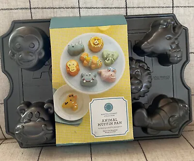 Martha Stewart Zoo Animal Muffin Baking Pan Heavy Cast Aluminum NEW • $49.95