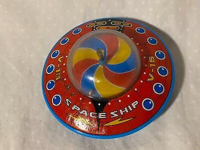 Vintage Tin And Plastic 1960s Flying Saucer Toy Spaceship Rocket Japan V-45 • $45