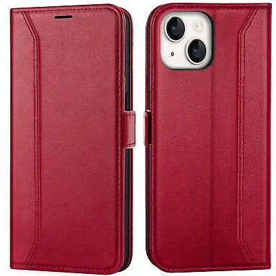 Flip Case For IPHONE 14 Max Rfid Protective Case Wallet Cover Book Case Cover • £13.75