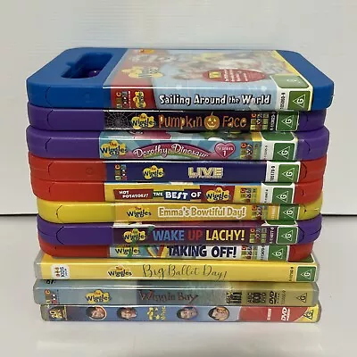 The Wiggles Bulk DVD Lot X  11 Separate Titles Dvd Bulk Kids Series Free Post • $49.90