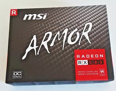 MSI Radeon Armor RX 580 4BG GDDR5 Graphics Card (RX 580 ARMOR 4G OC) • $55