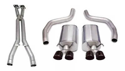 Corsa Sport 3  Cat-Back W/ 4  Black Tips For 2006-2011 Corvette C6 Z06 ZR1 • $2698.99