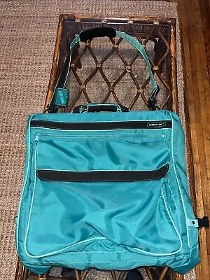 Members Only Mint Green Garment Bag  Luggage Vintage 80's Carry On Traveller • £57.01