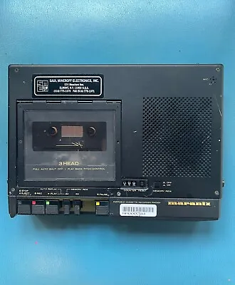 Marantz PMD221 Portable Mono Cassette Recorder - TESTED • $220