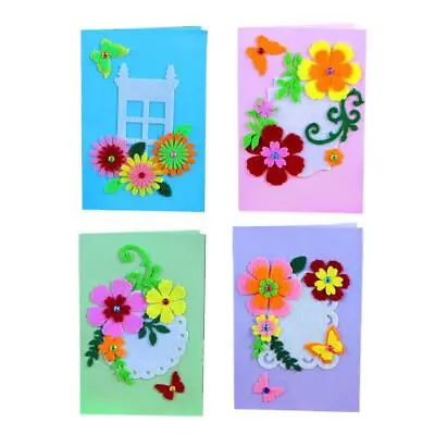 £8.47 • Buy  4 Pcs Folded Matching Envelope DIY Paper Card Kit Children Making Kits Toy