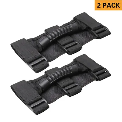 Fits Jeep Wrangler JT JL JK TJ Black Roll Grab Handles Bar Off Road Accessories • $20.79