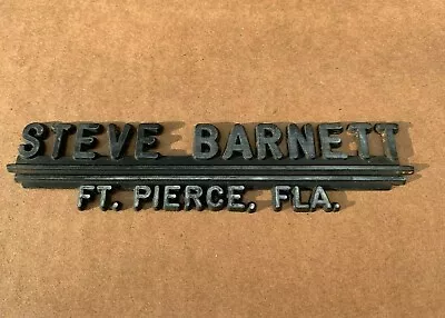 Vintage 1970s-1980s STEVE BARNETT FT. PIERCE FLA. Dealership Emblem • $4