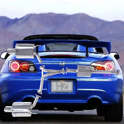 Catback Exhaust System For Honda S2000 F20/22 Dual Stainless Steel 4" Tips • $239.99